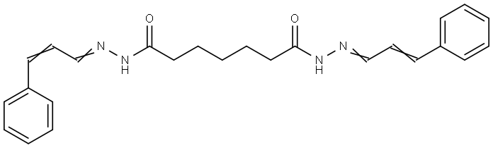 N'(1),N'(7)-BIS(3-PHENYL-2-PROPENYLIDENE)HEPTANEDIHYDRAZIDE Struktur