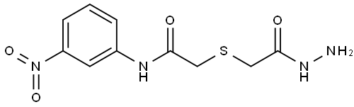 2-((2-HYDRAZINO-2-OXOETHYL)THIO)-N-(3-NITROPHENYL)ACETAMIDE Struktur