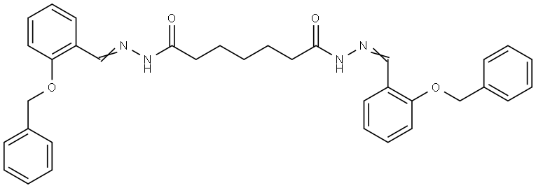 N'(1),N'(7)-BIS(2-(BENZYLOXY)BENZYLIDENE)HEPTANEDIHYDRAZIDE Struktur