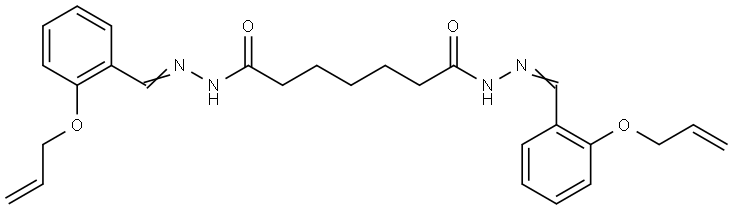 N'(1),N'(7)-BIS(2-(ALLYLOXY)BENZYLIDENE)HEPTANEDIHYDRAZIDE Struktur