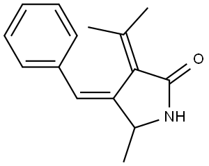 (4E)-4-BENZYLIDENE-5-METHYL-3-(1-METHYLETHYLIDENE)-2-PYRROLIDINONE Struktur