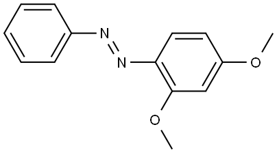 (E)-1-(2,4-dimethoxyphenyl)-2-phenyldiazene Struktur