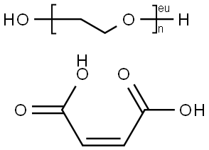 2-Butenedioic acid (Z)-, polymer with .alpha.-hydro-.omega.-hydroxypoly(oxy-1,2-ethanediyl) Struktur