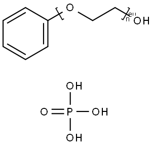 Poly(oxy-1,2-ethanediyl), .alpha.-phenyl-.omega.-hydroxy-, phosphate Struktur