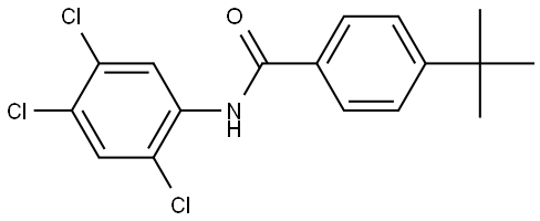 4-TERT-BUTYL-N-(2,4,5-TRICHLOROPHENYL)BENZAMIDE Struktur