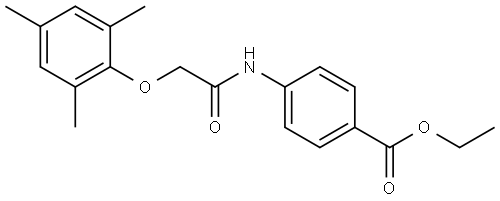 ETHYL 4-(((MESITYLOXY)ACETYL)AMINO)BENZOATE Struktur