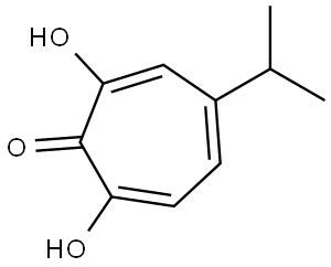 2,7-DIHYDROXY-4-ISOPROPYLCYCLOHEPTA-2,4,6-TRIEN-1-ONE Struktur