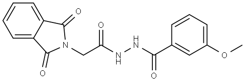 2-(1,3-DIOXO-1,3-DIHYDRO-2H-ISOINDOL-2-YL)-N'-(3-METHOXYBENZOYL)ACETOHYDRAZIDE Struktur