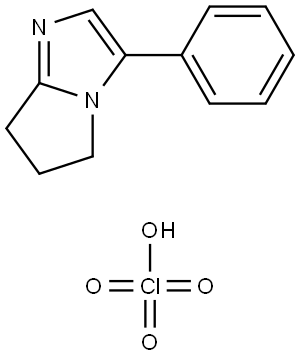 3-PHENYL-6,7-DIHYDRO-5H-PYRROLO(1,2-A)IMIDAZOL-1-IUM PERCHLORATE Struktur