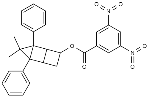 3,3-DIMETHYL-2,4-DIPHENYLTRICYCLO[3.2.0.0(2,4)]HEPT-6-YL 3,5-DINITROBENZOATE Struktur