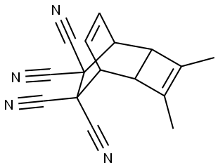 3,4-DIMETHYLTRICYCLO[4.2.2.0(2,5)]DECA-3,9-DIENE-7,7,8,8-TETRACARBONITRILE Struktur