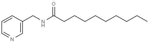 N-(3-PYRIDINYLMETHYL)DECANAMIDE Struktur