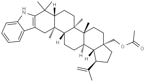 28-acetyl-2,3-Indolobetulin Struktur