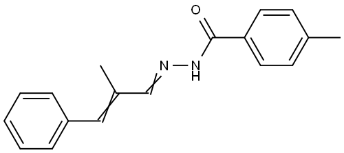 4-METHYL-N'-(2-METHYL-3-PHENYL-2-PROPENYLIDENE)BENZOHYDRAZIDE Struktur