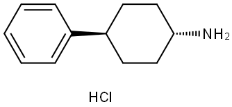 Cyclohexanamine, 4-phenyl-, hydrochloride (1:1),trans- Struktur