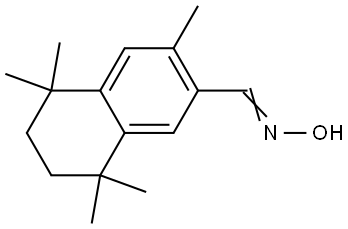 3,5,5,8,8-PENTAMETHYL-5,6,7,8-TETRAHYDRO-NAPHTHALENE-2-CARBALDEHYDE OXIME Struktur