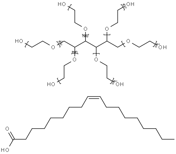 POLYOXYETHYLENE SORBITOL HEXAOLEATE Struktur