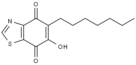 4,7-Benzothiazoledione, 5-heptyl-6-hydroxy- Struktur