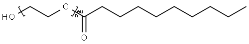 Poly(oxy-1,2-ethanediyl), .alpha.-(1-oxodecyl)-.omega.-hydroxy- Struktur