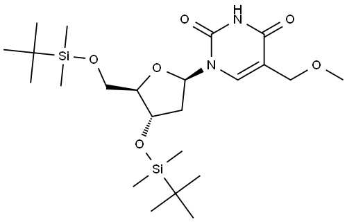 Thymidine, 3',5'-bis-O-[(1,1-dimethylethyl)dimethylsilyl]-α-methoxy-