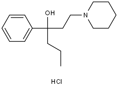 α-Propyl-α-phenyl-1-piperidine-1-propanol Struktur