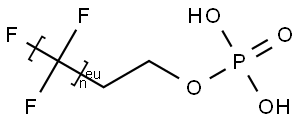 Poly(difluoromethylene), .alpha.-fluoro-.omega.-2-(phosphonooxy)ethyl- Struktur