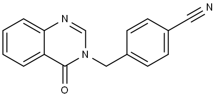 4-(4-OXO-4H-QUINAZOLIN-3-YLMETHYL)-BENZONITRILE Struktur