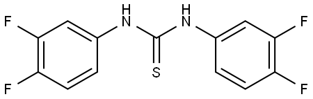 1,3-bis(3,4-difluorophenyl)thiourea Struktur