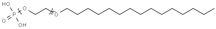 alpha-phosphono- omega -(pentadecyloxy)-poly(oxy-2-ethanediyl) Struktur