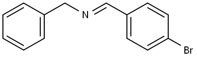 Benzenemethanamine, N-[(4-bromophenyl)methylene]-, [N(E)]- Struktur