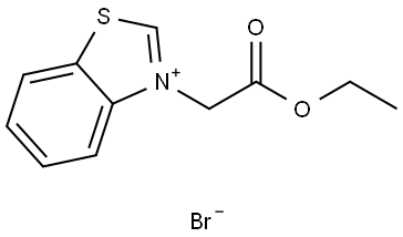 Benzothiazolium, 3-(2-ethoxy-2-oxoethyl)-, bromide (1:1) Struktur