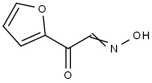 2-Furanacetaldehyde, α-oxo-, 2-oxime Struktur