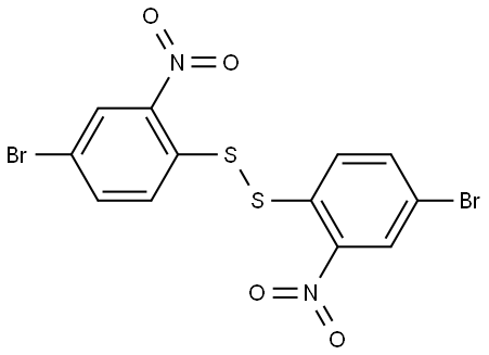 Disulfide, bis(4-bromo-2-nitrophenyl) (6CI,9CI) Struktur