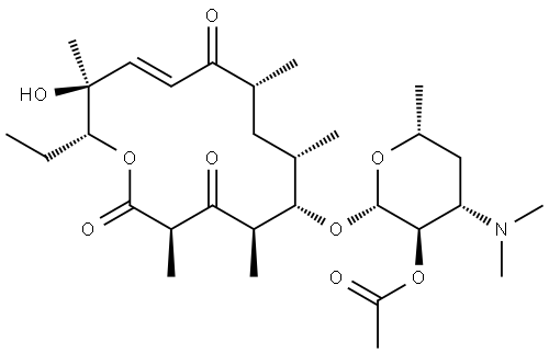 Oxacyclotetradec-11-ene-2,4,10-trione, 6-[[2-O-acetyl-3,4,6-trideoxy-3-(dimethylamino)-β-D-xylo-hexopyranosyl]oxy]-14-ethyl-13-hydroxy-3,5,7,9,13-pentamethyl-, (3R,5R,6S,7S,9R,11E,13S,14R)-