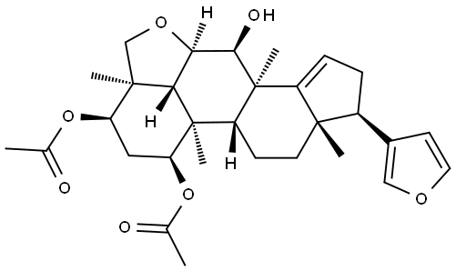 1,3-Diacetylvilasinin Struktur