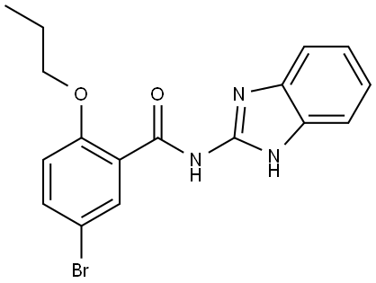 N-(1H-BENZIMIDAZOL-2-YL)-5-BROMO-2-PROPOXYBENZAMIDE Struktur