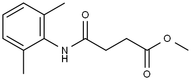 METHYL 4-(2,6-DIMETHYLANILINO)-4-OXOBUTANOATE Struktur