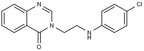 3-(2-(4-CHLOROANILINO)ETHYL)-4(3H)-QUINAZOLINONE Struktur