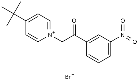 Pyridinium, 4-(1,1-dimethylethyl)-1-[2-(3-nitrophenyl)-2-oxoethyl]-, bromide (1:1) Struktur