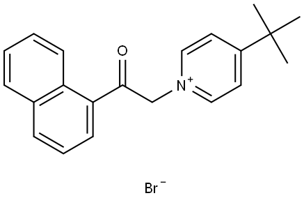 4-TERT-BUTYL-1-(2-(1-NAPHTHYL)-2-OXOETHYL)PYRIDINIUM BROMIDE Struktur