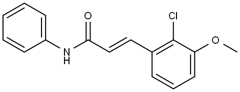 3-(2-CHLORO-3-METHOXYPHENYL)-N-PHENYL-2-PROPENAMIDE Struktur