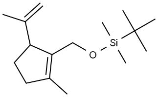 TERT-BUTYL[(5-ISOPROPENYL-2-METHYL-1-CYCLOPENTEN-1-YL)METHOXY]DIMETHYLSILANE Struktur