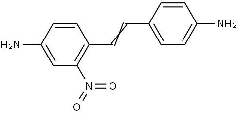 4-[(E)-2-(4-amino-2-nitrophenyl)ethenyl]phenylamine Struktur