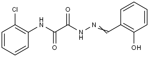 N-(2-CHLOROPHENYL)-2-(2-(2-HYDROXYBENZYLIDENE)HYDRAZINO)-2-OXOACETAMIDE Struktur