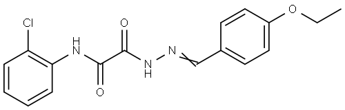 N-(2-CHLOROPHENYL)-2-(2-(4-ETHOXYBENZYLIDENE)HYDRAZINO)-2-OXOACETAMIDE Struktur