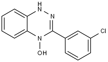 3-(3-CHLOROPHENYL)-1,2,4-BENZOTRIAZIN-4(1H)-OL Struktur