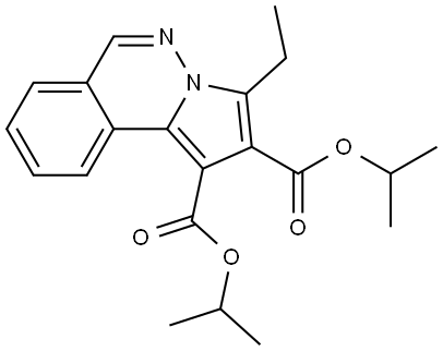 DIISOPROPYL 3-ETHYLPYRROLO(2,1-A)PHTHALAZINE-1,2-DICARBOXYLATE Struktur