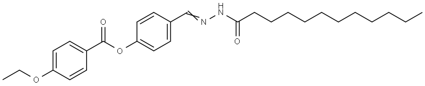 4-(2-DODECANOYLCARBOHYDRAZONOYL)PHENYL 4-ETHOXYBENZOATE Struktur