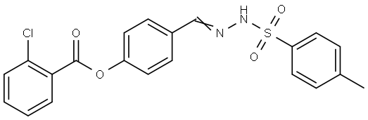 4-(2-((4-METHYLPHENYL)SULFONYL)CARBOHYDRAZONOYL)PHENYL 2-CHLOROBENZOATE Struktur