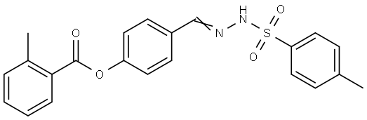 4-(2-((4-METHYLPHENYL)SULFONYL)CARBOHYDRAZONOYL)PHENYL 2-METHYLBENZOATE Struktur